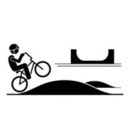 Pistas (por ejemplo, pista de patinaje, pump track o pista de BMX) Pistas (por ejemplo, pista de patinaje, pump track o pista de BMX)