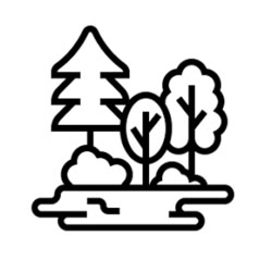 Características naturales (por ejemplo, lagos, ríos) Características naturales (por ejemplo, lagos, ríos)